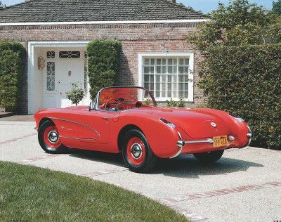 The 1957 Corvette featured a V-8 enlarged to 283 cubic inches and offered in five versions.