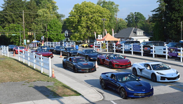 Corvettes line up at Carlisle Fairgrounds