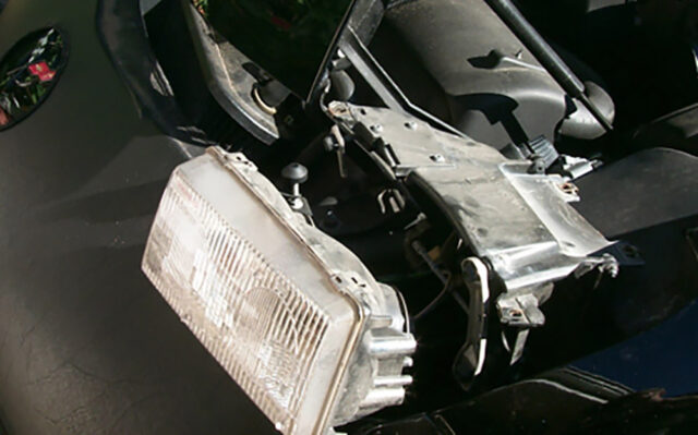 C5 Corvette headlight removal