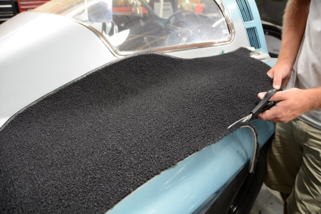 1963 1964 Corvette carpet install