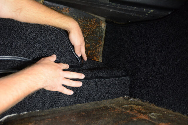 1963 1964 corvette carpet install