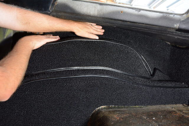 1963 1964 Corvette carpet installation