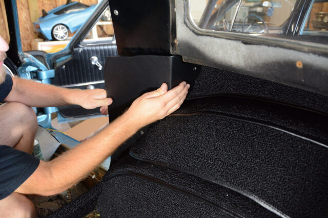 1963 1964 corvette carpet install