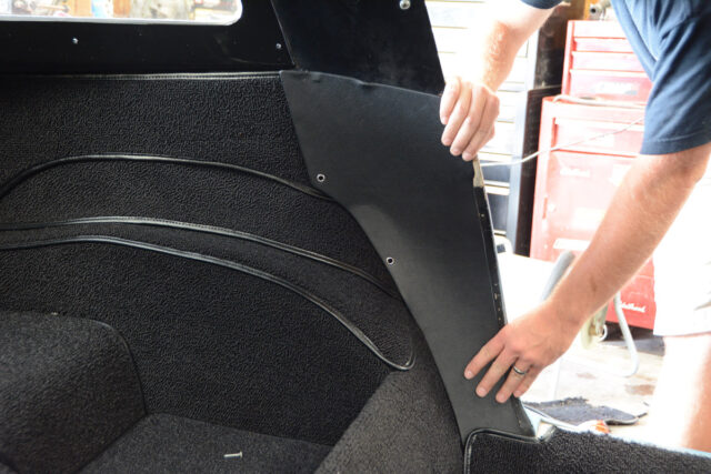 1963 1964 corvette rear interior panel