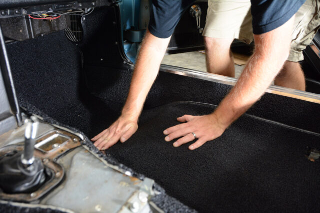 1963 1964 Corvette carpet installation
