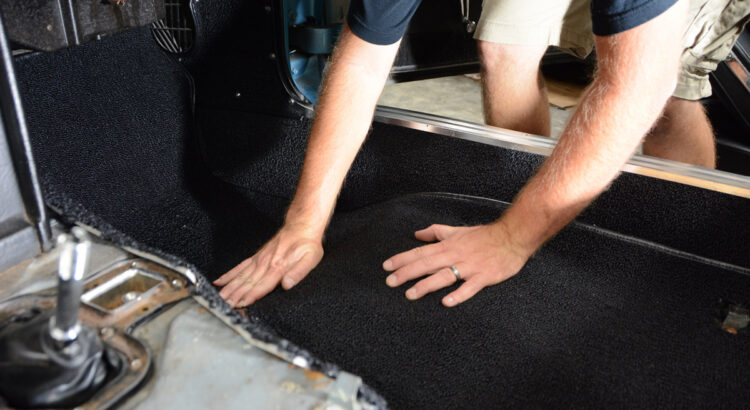 1963 1964 Corvette carpet installation
